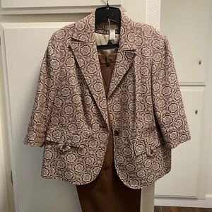 2 Piece cropped pants with jacket